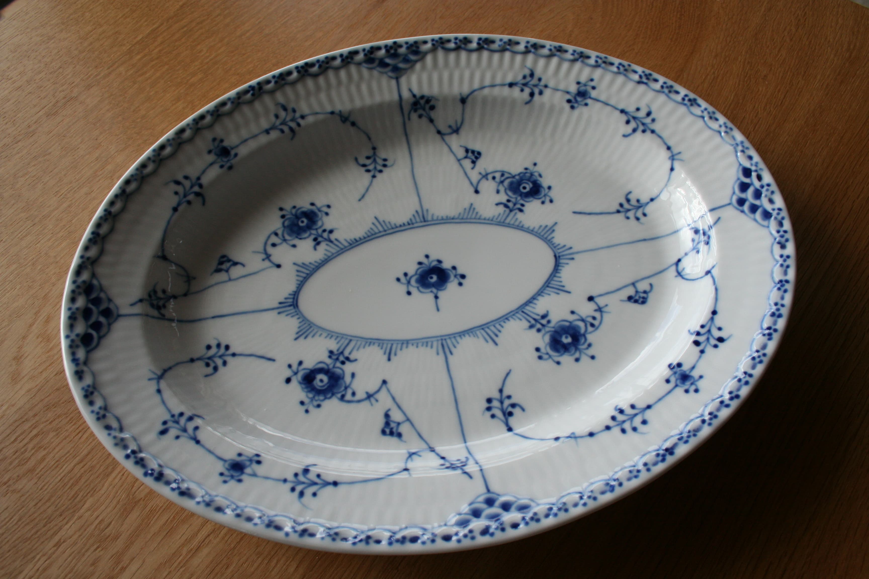 Floral Pattern Plates and Saucer Set